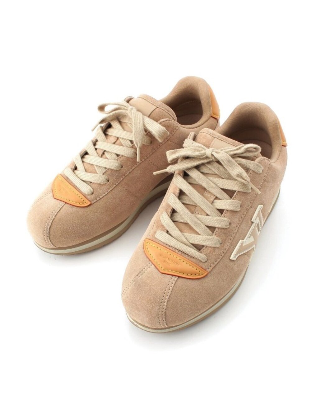 Louis Vuitton LV Butter Soft Suede Leather Sneakers Beige